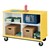 Counter-Height Mobile Shelf Storage Cabinet - Shown w/ four compartments